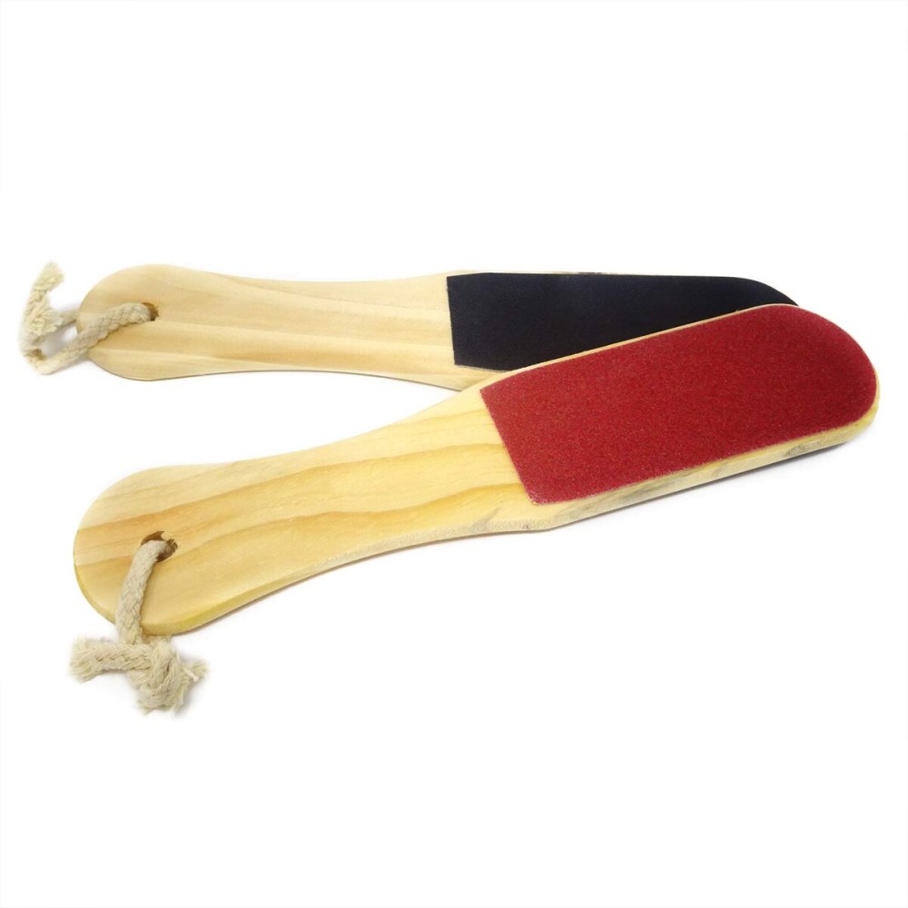 Honbay 2PCS Double Sided Wood Foot Files Foot Scraper Exfoliator Foot Callus Dead Skin Removers Pedicure Scrubber Tool for Women and Men (10 Inch)
