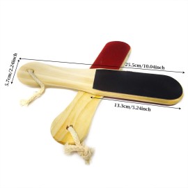 Honbay 2PCS Double Sided Wood Foot Files Foot Scraper Exfoliator Foot Callus Dead Skin Removers Pedicure Scrubber Tool for Women and Men (10 Inch)