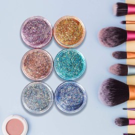 Eternal Moment 36 Pack 1 OZ Plastic Jars Round Clear Cosmetic Container Jars with Lids, Perfect for Lotion, Cream, Ointments, Makeup, Eye Shadow, Rhinestone, Samples, Pot, Travel Storage