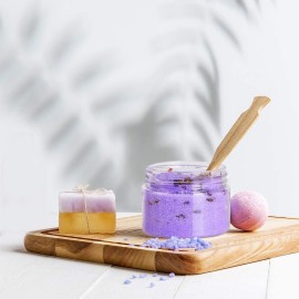 Eternal Moment 36 Pack 1 OZ Plastic Jars Round Clear Cosmetic Container Jars with Lids, Perfect for Lotion, Cream, Ointments, Makeup, Eye Shadow, Rhinestone, Samples, Pot, Travel Storage