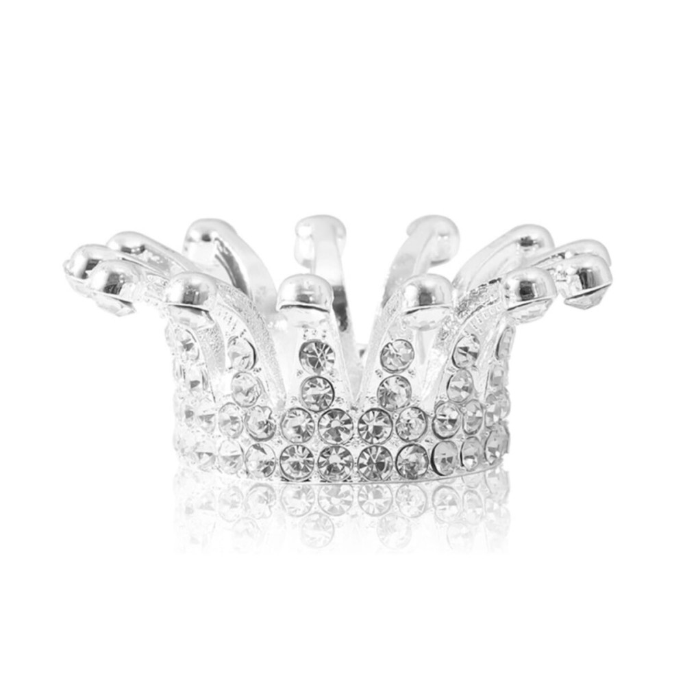 Nail Art Storage Holder, Stainless Steel Crown Design Manicure Holder, Nail Art Brush Holder Nail Art Pen Displaye Stand