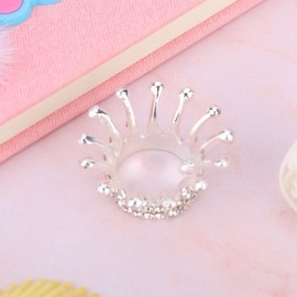 Nail Art Storage Holder, Stainless Steel Crown Design Manicure Holder, Nail Art Brush Holder Nail Art Pen Displaye Stand