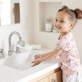 CHILDHOOD (2 Pack) Faucet Extender for Kitchen and Bathtub Sink, Universal Sink Handle Extenders, Fun Hand-Washing for Babies, Toddlers and Kids (Grey)