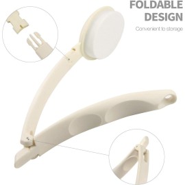 LFJ Lotion Applicator with Long Curved Handle for Back,Legs,Feet Self Application of Sunscreen, Sunless Self-Tanning, Skin Cream, Acne