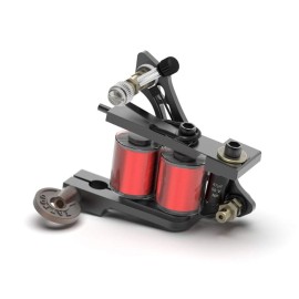 STIGMA Tattoo Machine CNC Carved from Italy Handmade Tattoo Coil Machine Gun 12 Wrap Coils for Shader M321