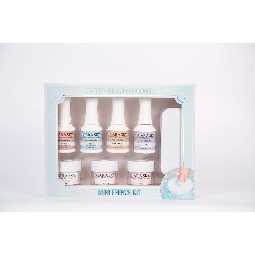 Kiara Sky French Manicure Dip Powder Starter Kit | Mini Size