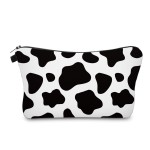 Aiphamy Cute Travel Makeup Bag Cosmetic Bag Small Pouch Gift for Women (Cow Print)