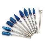 . Life 10Pcs Nail Drill Bits Set - Drill Bits Acrylic Nail File Bits Cuticle Drill Bit Efile Tungsten Nail Bit Nail Grinding Head Fine Grit for Acrylic Gel Nails Cuticle Manicure Pedicure