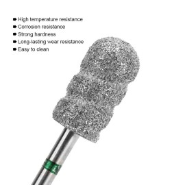 ZJchao Nail Drill Bits for Acrylic Nails & Pedicure Cone Bit, Foot Callus Remover with Nail Filing & Sanding Polishing Heads, Strong Hardness Stainless Steel for Manicure & Pedicure