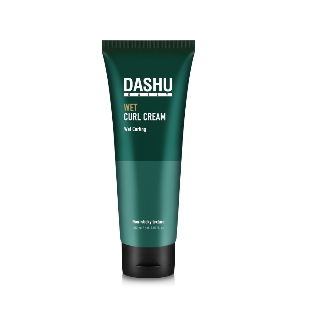 DASHU Daily Curl Cream 5.07oz - Volumizing Hair Essence with Anti-Frizz Treatment for Natural Styling