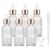 6 Pack Frosted Glass Essential Oil Dropper Bottle - Empty Liquid Container With Rose-Golden Caps, Eye Dropper, Pipette & Funnel - Travel Perfume Cosmetic Container (30ml/1 Ounce)