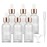 6 Pack Frosted Glass Essential Oil Dropper Bottle - Empty Liquid Container With Rose-Golden Caps, Eye Dropper, Pipette & Funnel - Travel Perfume Cosmetic Container (30ml/1 Ounce)
