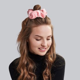 Whaline Pastel Hair Scrunchies Large Velvet Elastic Scrunchy Bobbles Ice Cream Color Hair Bands Soft Hair Ties Hair Accessories for Girls Women, 6 Colors