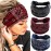 GORTIN Extra Wide Headbands for Women Boho Head Wraps Stretchy African Turban Hairband Motorcycle Hair Accessories Pack of 3