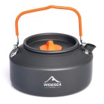 Widesea 1L Camping Kettle Portable Ultralight Aluminum Teapot for Backpacking,Hiking, Camping and Picnic