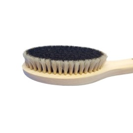 Japanese Body Brush for Bath or Dry Brushing, Exfoliation, Cellulite Treatment, Short Handle, Soft