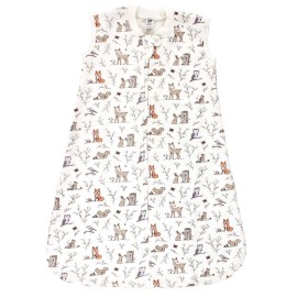 Hudson Baby Unisex Baby Premium Quilted Sleeveless Sleeping Bag and Wearable Blanket, Enchanted Forest, 6-12 Months