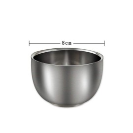 Men\'s Shaving Soap Bowl Stainless Steel Shaving Cup Double Layer Foam Shaving Soap Cream Mug Shaver Razor Cleansing Foam Tool Men\'s Shaving Soap Bowl Stainless Steel Shaving Cup Double Layer Foam Shaving Soap Cream Mug Shaver Razor Cleansing Foam Tool