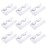 25 Pieces Clear Rectangle Eyelash Tray Holder Plastic False Eyelash Tray Container for False Eyelash Storage Case Packaging Box Cosmetic Container