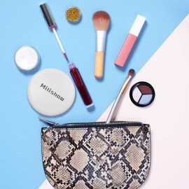 Milishow Compact Mirror with LED Light,1x/10x Magnifying Rechargeable Mirror,3.5in, Dimmable Travel Mirror for Purse,Pocket,Handheld 2-Sided Makeup Mirror