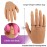 Practice Hand for Acrylic Nails Silicone Female Mannequin Life Size Hand with Insertable Nails for Nail Art Beginners/Nail Salon Artists Single Hand Color 3