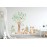InnovativeStencils Woodland Watercolor Wall Decal Oak Pine Tree Animal Creatures - Bear, Fox, Raccoon, Rabbit, Squirrel, Porcupine Fabric Nursery Decals 3061 (60 Tall Tree (Including Leaves))