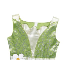 WonderBabe Princess and The Frog Dress Fairy Costume for Girls Birthday Party Fancy Dress Up Outfit Kids Halloween Costume 3 4T WonderBabe Princess and The Frog Dress Fairy Costume for Girls Birthday Party Fancy Dress Up Outfit Kids Halloween Costume 3 4T