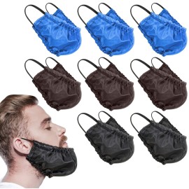 9 Pieces Beard Bandana Beard Covers Facial Beard Apron Caps Facial Beard Guard Bedtime Bib(Black, Blue, Coffee) 9 Pieces Beard Bandana Beard Covers Facial Beard Apron Caps Facial Beard Guard Bedtime Bib(Black, Blue, Coffee)