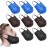 9 Pieces Beard Bandana Beard Covers Facial Beard Apron Caps Facial Beard Guard Bedtime Bib(Black, Blue, Coffee)