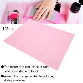 Placemats,125 Units Soft Disposable Nail Art Table Mat Table Covers Sheets Nail Table Cover Supplies for Professional and Beginner Manicure Table Mats