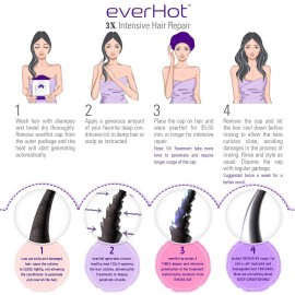 everHot Instant Heat Thermal Cap - 3 Hours Heat - NO Electricity NO Microwave - Heat Cap for Deep Conditioning (3 PACK - SWEET TRIO) everHot Instant Heat Thermal Cap - 3 Hours Heat - NO Electricity NO Microwave - Heat Cap for Deep Conditioning (3 PACK - SWEET TRIO)
