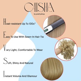 CAISHA Jumbo Hairpiece Scrunchy Updo Voluminous Curly Messy Bun Blond Mix G15L