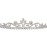 SAMKY Wedding Bridal Headpiece Tiara Crown with Pearl Crystals Bride\'s Hair Accessories