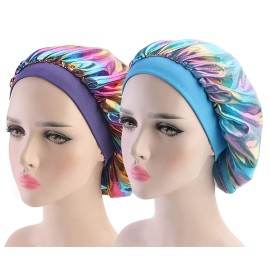 Kids Bonnets for Girls Curly Hair - Satin Sleep Caps, Hair Cover for Sleeping, Silk Night Cap