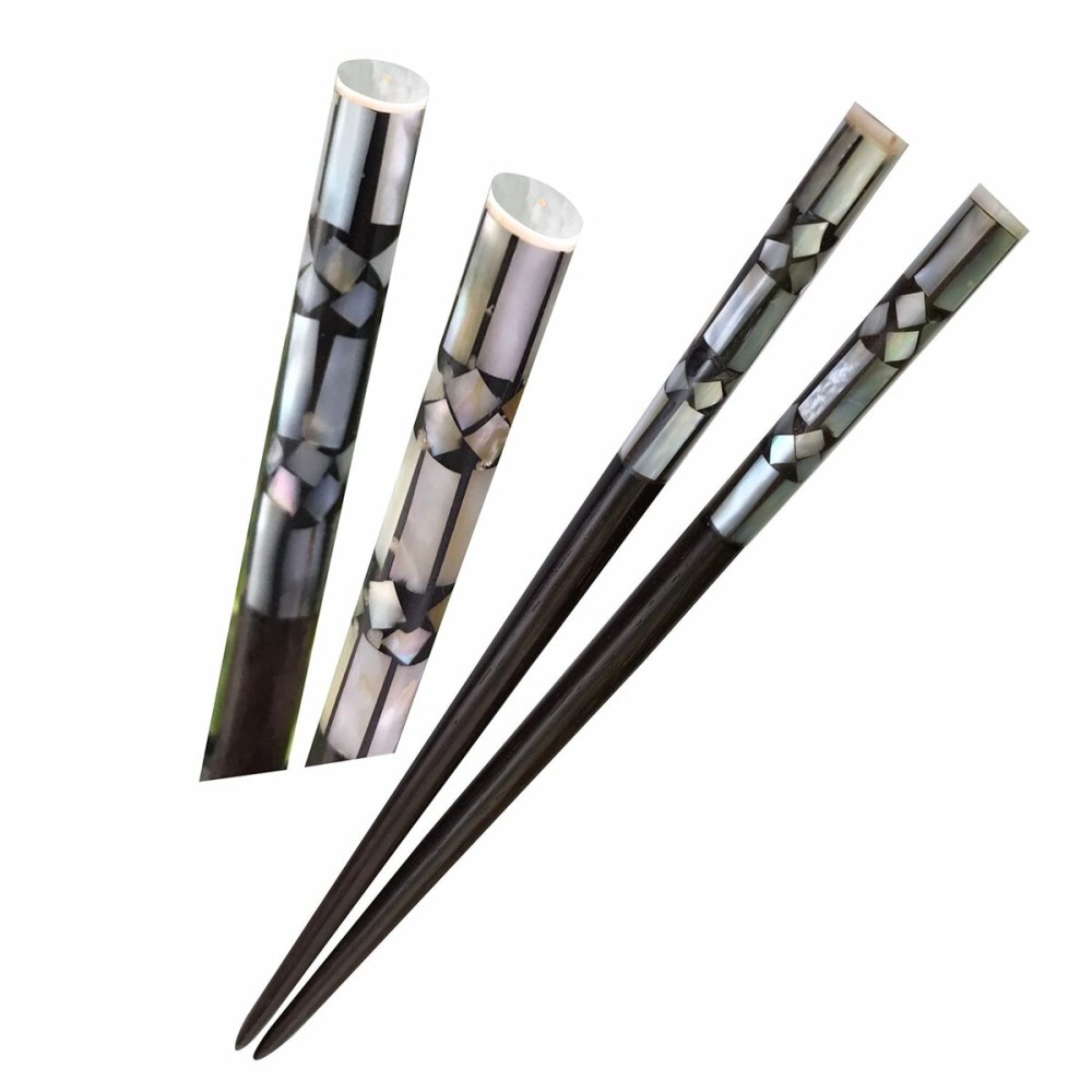 Wooden Hair chopsticks, The Head of Top Inlay with Mother of Pearl by Hand, Unique Decorative Wooden Hair Sticks, Vintage Hair Chopsticks for Women, Mother\'s Day Gifts for Mom, Wife, Sister (Style 2) Wooden Hair chopsticks, The Head of Top Inlay with Mother of Pearl by Hand, Unique Decorative Wooden Hair Sticks, Vintage Hair Chopsticks for Women, Mother\'s Day Gifts for Mom, Wife, Sister (Style 2)