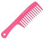 Extra Large Detangler Comb | Wide Tooth Shower Comb with Handle | Big Paddle Comb for Men and Women | Ideal for Everyday Use | For All Hair Types | By Bardeau Essentials (Pink)