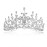 SAMKY Bride\'s Crystal Wedding Tiara Crown Bridal Pageant Headpiece Hair Accessories for Woman