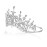 SAMKY Bride\'s Crystal Wedding Tiara Crown Bridal Pageant Headpiece Hair Accessories for Woman