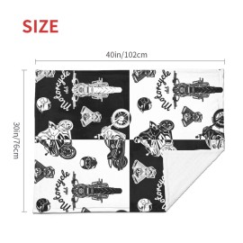 DYPOHJLRBJ Motorcycle Equipment Super Soft Toddler Newborn 30 x 40 inch Baby Blankets for Boys and Girls, Plush Swaddling Blanket for Stroller, Crib and Nursery