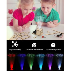 Poraxy 4 in 1 STEM Kits for Kids Age 8-10, Science STEM Projects for Kids 8-12, 3D Puzzles, Educational Craft Building Toys 8-13, Christmas Birthday Gifts for Girls Boys 6 7 8 9 10 11 12 13 Year Old