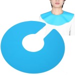 Hair Cutting Collar, Hair Salon Stylist Cutting Collar, Black Silicone Neck Wrap Guard for Haircut Hair Dye, Hair Cutting Cape Hair Coloring Hairdresser Stylist Dyeing Shawl