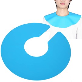 Hair Cutting Collar, Hair Salon Stylist Cutting Collar, Black Silicone Neck Wrap Guard for Haircut Hair Dye, Hair Cutting Cape Hair Coloring Hairdresser Stylist Dyeing Shawl