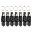 Uncedaran Line Clip Snap Weight Release Clip for Offshore Fishing Planer Board Kite Heavy Tension Snap Release Clip Downriggers Outrigger Release Clips (7pcs Black)