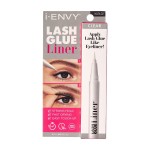 i-ENVY 2 in 1 Lash Glue Liner, Eyelash Adhesive & Eyeliner in One (0.02 Oz), Quick Precise Application, Fast Drying Matte Finish, Strong Hold for Lash Cluster, Strip Lash Extension (Clear)
