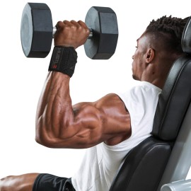 Hustle Athletics Wrist Wraps for Weightlifting - USPA Approved, Best Gym Wrist Straps for Weightlifting Wrist Support for Powerlifting, Bodybuilding & Strength Training - Thumb Loop for Men & Women