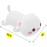 Onsoyours Cute Kitten Plush Toy 25.5 Stuffed Animal Pet Kitty Soft Anime Cat Large Plush Pillow for Kids (White A, 25.5)