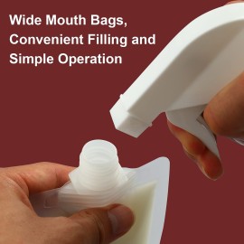 YASUOA 12 Pieces 100ml Leakproof Travel Pouches for toiletries Bulk Travel Size Refillable Squeeze Pouches Containers TSA Approved Empty Stand Up Pouch for Lotion Shampoo Liquids 3.4oz YASUOA 12 Pieces 100ml Leakproof Travel Pouches for toiletries Bulk Travel Size Refillable Squeeze Pouches Containers TSA Approved Empty Stand Up Pouch for Lotion Shampoo Liquids 3.4oz