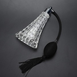 Perfume Atomisers Bottles Vintage Perfume Bottle, Refillable Glass Bottle with Antique Black Bulb Sprayer and Tassel, 75ml Perfume Atomisers Bottles Vintage Perfume Bottle, Refillable Glass Bottle with Antique Black Bulb Sprayer and Tassel, 75ml