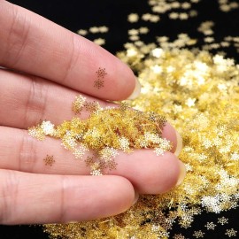 Snowflakes Glitter Decals Christmas Gold Stickers Winter Sequins Paillette 3D Sparkly Flakes Holographic Nail Supplies Decorations Accessories Manicure 1 Box Snowflakes Glitter Decals Christmas Gold Stickers Winter Sequins Paillette 3D Sparkly Flakes Holographic Nail Supplies Decorations Accessories Manicure 1 Box