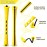 WILLBOND 80 Pieces Hair Perm Rods Set Cold Wave Rods Hair Rollers Plastic Perming Curlers for Hairdressing Styling(0.28 Inch,Yellow)